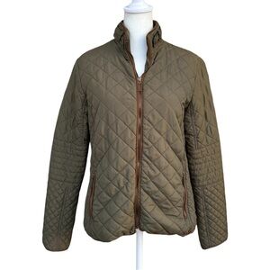 Jade & Ivory Olive Green Quilted Lightweight Jacket